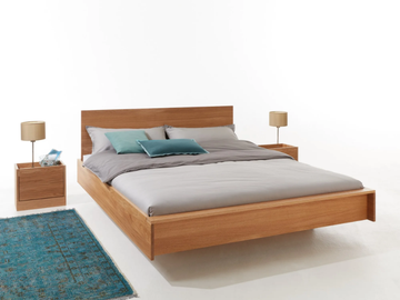 FLAI - English oak double bed with headboard by Müller Small Living - view 3